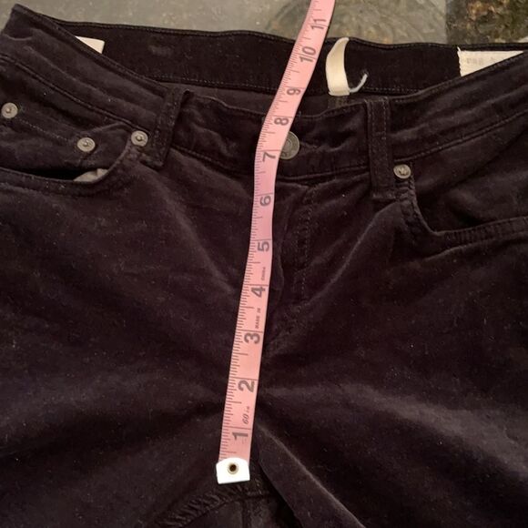 Rag & Bone 28 *VELVET* Stretch Capri Zipper Ankle Capri Jeans - Picture 12 of 12